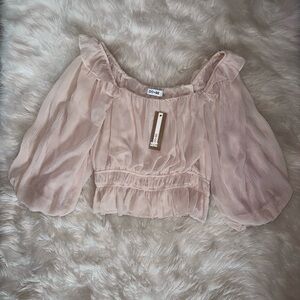 DO+BE Women's Blush Off-Shoulder Blouse